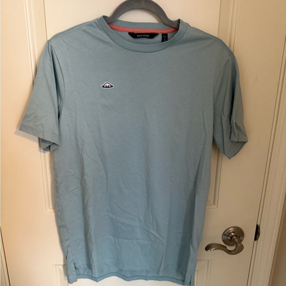 Men’s Casual Blue Crew Neck Tee